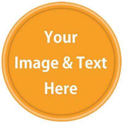 SHISANYI 500 Pcs Custom Plastic Chips,Good for Drink or Beer Tokens in bar,Print Your Design or Text on a chip (Orange)