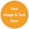 SHISANYI 500 Pcs Custom Plastic Chips,Good for Drink or Beer Tokens in bar,Print Your Design or Text on a chip (Orange) view 1