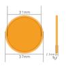 SHISANYI 500 Pcs Custom Plastic Chips,Good for Drink or Beer Tokens in bar,Print Your Design or Text on a chip (Orange) view 4