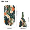 AoRom Tropical Summer Hawaiian Flower Palm Leaves Printed Newborn Swaddle Blanket With Beanie Hat Set,Baby Swaddle Blanket,Newborn Soft Sleep Sacks For Boys Girls view 4