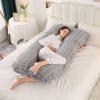 Hausmagnolia Pregnancy Pillow - U-Shaped 55.12 x 27.56 inches, Full Body Support with Soft Velvet Cover, Classic Plaid(Color:4) view 1
