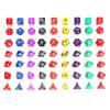 140 Pcs Polyhedral Dice Board RPG MTG Dice Set 20 4D 6D 8D 10D 12D 20D With 20 Pouch view 2