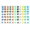 140 Pcs Polyhedral Dice Board RPG MTG Dice Set 20 4D 6D 8D 10D 12D 20D With 20 Pouch view 4