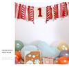 1st High Chair Banner, Gold Red High Chair Banner 1st Birthday Boys Girls, Baby Shower Decorations for Photo Booth Props, Birthday Souvenir and Gifts for Kids, Best Party Supplies view 4