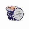 TigerTail Sports Save The Date, We're All in Personalized Engagement Poker Chips (Gray Chips) view 2