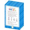 The Dreidel Company 200-Pack Hanukkah Plastic Silver & Blue Metallic Dreidels with English Translation, Spinning Tops Includes Dreidel Game Instruction Card view 4
