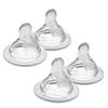 MAM Bottle Nipples Mixed Flow Pack - Fast Flow Nipple Level 3 and Extra Fast Flow Nipple Level 4, for Newborns and Older, SkinSoft Silicone Nipples for Baby Bottles, Fits All MAM Bottles, 4 Pack view 1