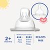 MAM Bottle Nipples Mixed Flow Pack - Fast Flow Nipple Level 3 and Extra Fast Flow Nipple Level 4, for Newborns and Older, SkinSoft Silicone Nipples for Baby Bottles, Fits All MAM Bottles, 4 Pack view 2