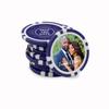 TigerTail Sports Save The Date Personalized Name & Photo Engagement Poker Chips (Orange Chips) view 2