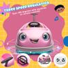 12V Dual Battery Electric Ride on Kids Bumper Car w/Remote Control,360 Degree Spin,Push Rod Rocker Horse Function,3-Speeds Babies & Toddlers Bumping Car Ride on Toy Gift for 1-4 Years Children (Pink) view 3