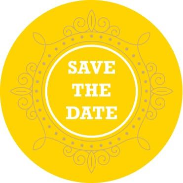 TigerTail Sports Save The Date Personalized Name & Photo Engagement Poker Chips (Yellow Chips)