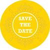 TigerTail Sports Save The Date Personalized Name & Photo Engagement Poker Chips (Yellow Chips) view 1