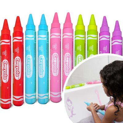Crayola Scented Body Wash Pens, 10 Pack Washable Bath Paint in Assorted Colors, Non-Toxic for Toddlers and Kids Bathtime Fun