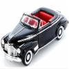 1941 Chevy Special Deluxe Convertible Black with Red Interior NEX Models 1/24 Diecast Model Car by Welly 22411W-black view 1