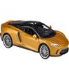 GT Gold Metallic with Black Top NEX Models 1/24 Diecast Model Car by Welly 24105gold view 1