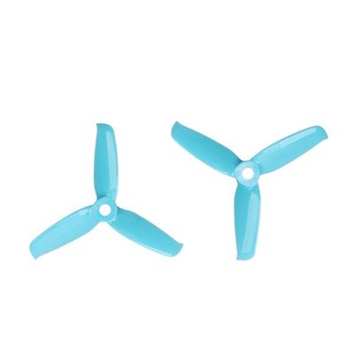 GRASKY 4 Pairs 8pcs Drone Propeller 3inch 3052 3 Bades Tri-Blade Propeller Compatible 1306/1806 Motor/Fit for FPV Mini 130mm Quadcopter Frame Kit (Color : Blue)