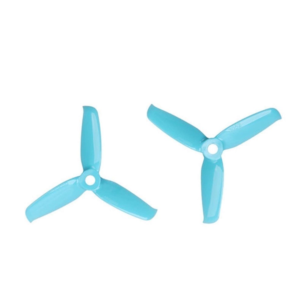 GRASKY 4 Pairs 8pcs Drone Propeller 3inch 3052 3 Bades Tri-Blade Propeller Compatible 1306/1806 Motor/Fit for FPV Mini 130mm Quadcopter Frame Kit (Color : Blue)