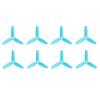 GRASKY 4 Pairs 8pcs Drone Propeller 3inch 3052 3 Bades Tri-Blade Propeller Compatible 1306/1806 Motor/Fit for FPV Mini 130mm Quadcopter Frame Kit (Color : Blue) view 2