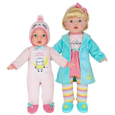 MEMBERS MARK Sweet Sisters Pajama Party 13in and 16in Vinyl Dolls and Accessories - Blonde