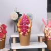Shirfloral Fake Food Display Simulation Egg Waffle Ice Cream Model Artificial Bubble Waffle Model for Cake Shop Kitchen Display Decoration (55) view 1
