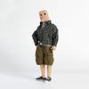 1/12 Scale Male Clothes,Male Casual Shirt T-Shirt Workwear Shorts Outfit Clothing for 6inch Soldier Action Figure Body (Green Shirt+White T-Shirt+Black Shorts) view 1