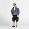1/12 Scale Male Clothes,Male Casual Shirt T-Shirt Workwear Shorts Outfit Clothing for 6inch Soldier Action Figure Body (Royal Blue Shirt+White T-Shirt+Black Shorts) view 1