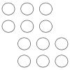 ABOOFAN Silicone Stretch Bands 12pcs Wrist Charms Bracelets Fashion Diy Bands for Friends Family Present view 1