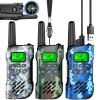 Inspireyes Walkie Talkies for Kids Rechargeable,Toys for Boys and Girls Ages 3-12, 3 Pack Long Range 2-Way Radios, Birthday Gifts,Christmas Stockings, Outdoor Play, Family Games, Hiking Camping Gear view 1