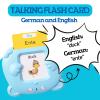 ZEENKIND German & English Talking Flash Cards with 510 Sight Words for Toddlers 2 3 4 5 6 Years Old, Learn German for Kids, Audible Pocket Speech Early Learning Bilingual Flashcard Toys, 255 Cards view 2