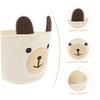 Homoyoyo Bear Storage Basket Kids Storage Large Small Snack Toy Food Toy Bins Jute Rope Planter Blanket Child Cotton Rope Small Animals Bread Basket view 3