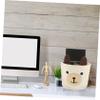 Homoyoyo Bear Storage Basket Kids Storage Large Small Snack Toy Food Toy Bins Jute Rope Planter Blanket Child Cotton Rope Small Animals Bread Basket view 4