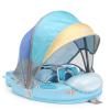 2026 Upgread Mambobaby Float with Canopy, Non Inflatable Solid Baby Swim Float, Upgrade Soft Skin-Friendly Fabric Material Infant Pool Float, Smart Swim Trainer for Infant Toddler 3-24 Months view 1