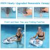 2026 Upgread Mambobaby Float with Canopy, Non Inflatable Solid Baby Swim Float, Upgrade Soft Skin-Friendly Fabric Material Infant Pool Float, Smart Swim Trainer for Infant Toddler 3-24 Months view 4