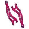 Aluminum 7075 Front Upper Suspension Arms For Arrma 1/18 GRANITE GROM MEGA 380 Brushed 4X4 Monster Truck ARA2102 Upgrade Parts - Red view 1
