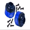 Medium Carbon Steel+Aluminum 7075 Front Center Rear Diff Case Set of Two for Traxxas 1:5 X Maxx 6S / X Maxx 8S / XRT 8S Monster Truck Upgrades - Blue view 1