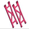 Aluminum 7075 Rear Lower Suspension Arms For Arrma 1/18 GRANITE GROM MEGA 380 Brushed 4X4 Monster Truck ARA2102 Upgrade Parts - Red view 1