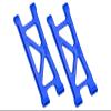 Aluminum 7075 Rear Lower Suspension Arms For Arrma 1/18 GRANITE GROM MEGA 380 Brushed 4X4 Monster Truck ARA2102 Upgrade Parts - Blue view 1