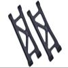 Aluminum 7075 Rear Lower Suspension Arms For Arrma 1/18 GRANITE GROM MEGA 380 Brushed 4X4 Monster Truck ARA2102 Upgrade Parts - Black view 1