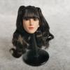 1/6 Scale Female Head Sculpt Pale Skin Long Hair Girl Head Carved for 12inch Action Figure Body Doll (A) view 3
