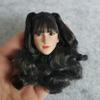 1/6 Scale Female Head Sculpt Pale Skin Long Hair Girl Head Carved for 12inch Action Figure Body Doll (A) view 4