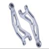 Aluminum 7075 Front Upper Suspension Arms For Arrma 1/18 GRANITE GROM MEGA 380 Brushed 4X4 Monster Truck ARA2102 Upgrade Parts - Silver view 1