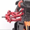 Aluminum 7075 Front Upper Suspension Arms For Arrma 1/18 GRANITE GROM MEGA 380 Brushed 4X4 Monster Truck ARA2102 Upgrade Parts - Silver view 2