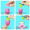 Pinkiwine 4 Pack Easter Eggs Light Up Spinning Tops with Flashing LED Lights for Kids Boys Girls Easter Basket Stuffers Toys Gifts view 3