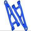 Aluminum 7075 Front Lower Suspension Arms For Arrma 1/18 GRANITE GROM MEGA 380 Brushed 4X4 Monster Truck ARA2102 Upgrade Parts - Blue view 1