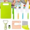 Kid Safe Kitchen Set,Children-Safe Kitchen Set,Montessori Kitchen Tools for Toddlers,Kid Safe Knife Set for Real Cooking view 1