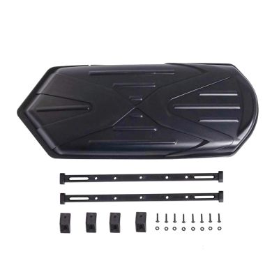 1/10 Scale RC Car Roof Box Luggage Carrier Trunk with Crossbars Compatible with TRX4 TRX6 Axial SCX10 86100 D90 TF2 GEN8 CC01 (Color : Black)