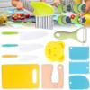Kid Safe Kitchen Set,Children-Safe Kitchen Set,Montessori Kitchen Tools for Toddlers,Kid Safe Knife Set for Real Cooking view 1