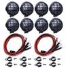 BOLIDORC 2 Pack RC Light 4LED Spotlights Roof Lights with Light Cover Lampshade for 1/8 1/10 RC Crawler Car TRX4 D90 D110 SCX10 CC01 TF2 view 1