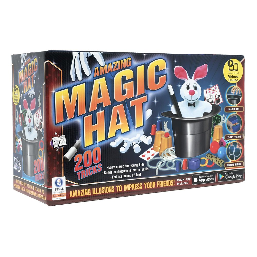 Amazing Magic Hat - 200 Easy to Learn Magic Tricks - It's Magic by Hanky Panky Toys  Easy to Use for Young Kids - for Ages 7+ - Instructional Videos Online