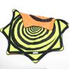 Mougee (moo-JEE) Air Flow Star - Neon Series - for Beginners & Advanced - Fum&Challenging -Double Stitched Flow & Vibrant Colors & Patterns Durable - 28 Diameter - Orange/Yellow Neon view 1